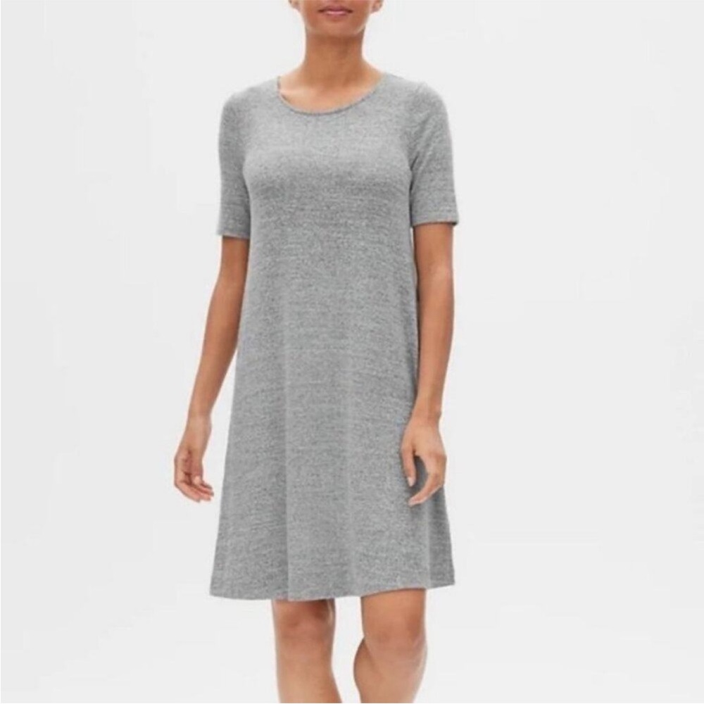 GAP Soft spun midi shirt dress- light gray color, size small S